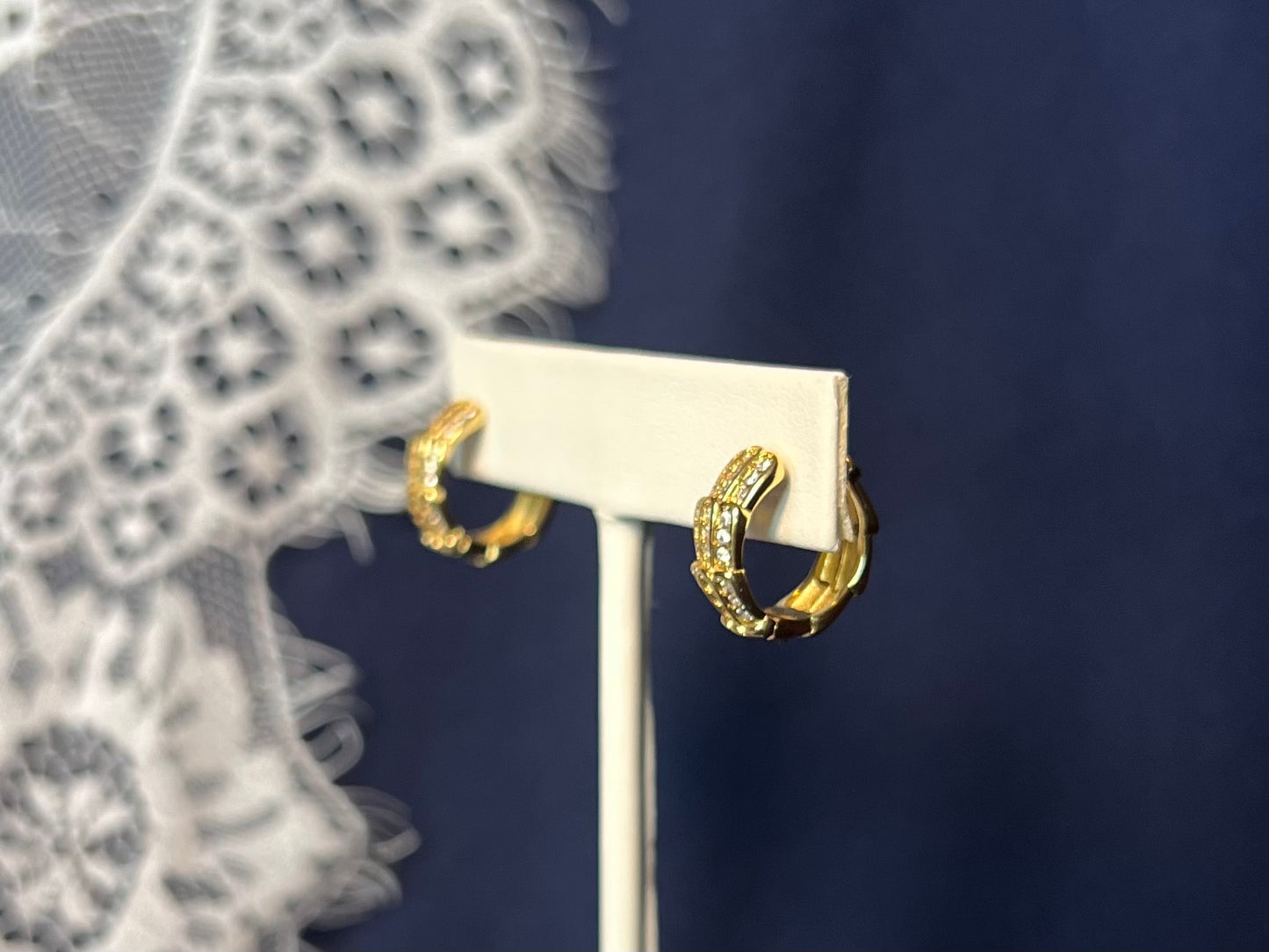 Pave Layered Hoop Earrings | Waterproof and Non-Tarnish