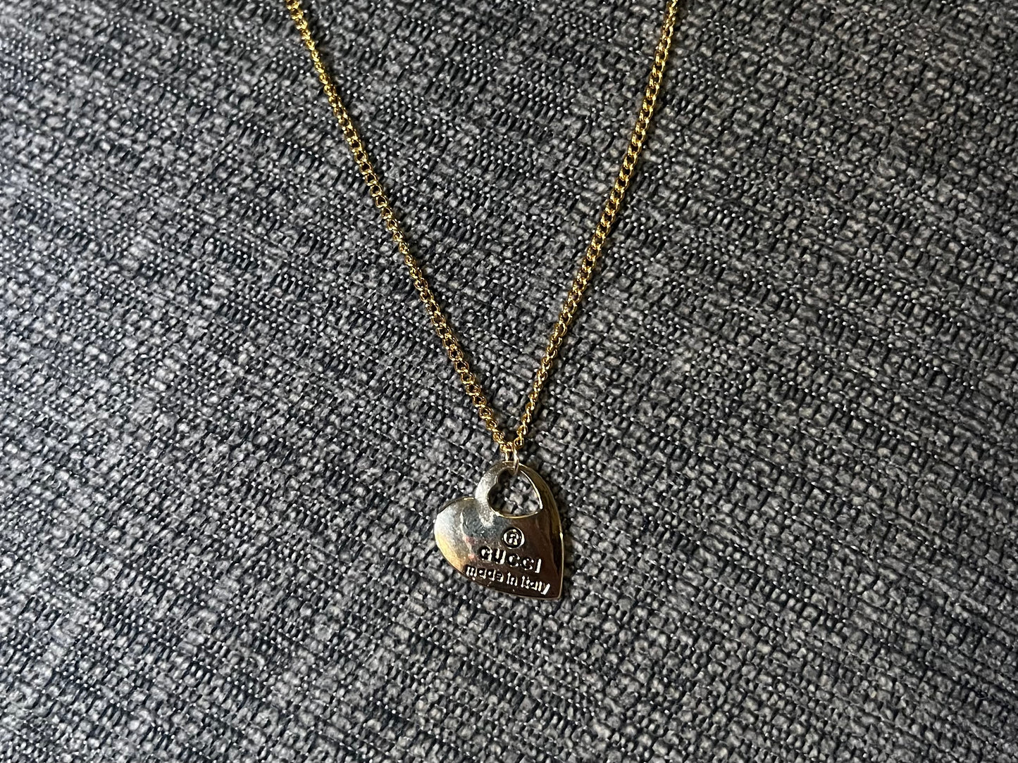 Gold Gucci Heart Necklace