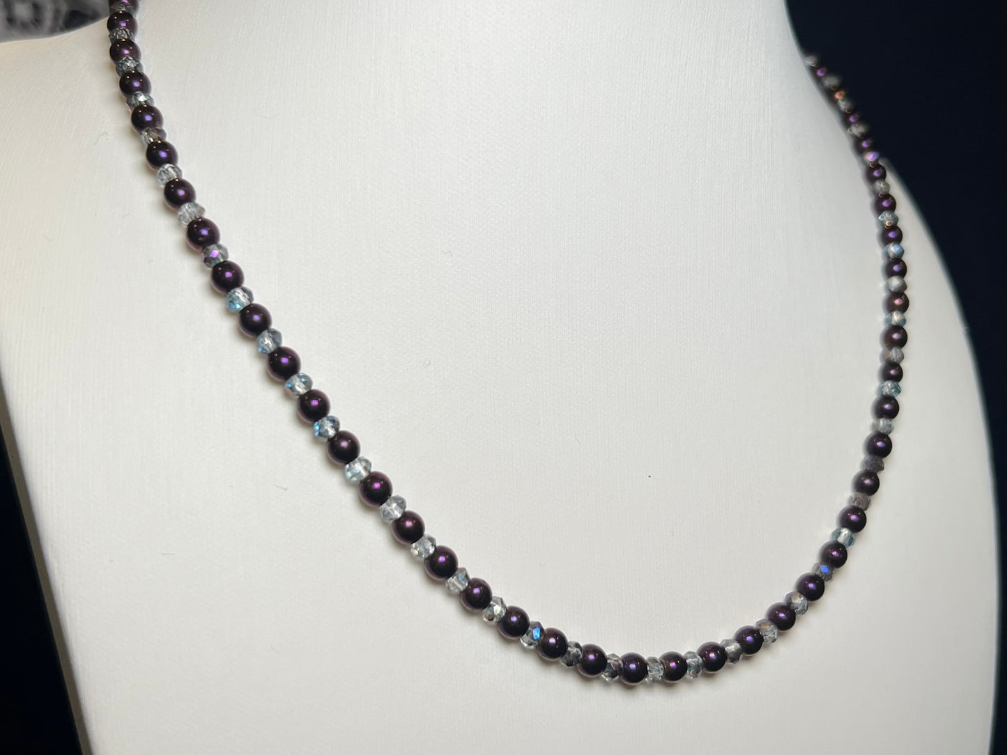 Genuine Hematite Beaded Necklace