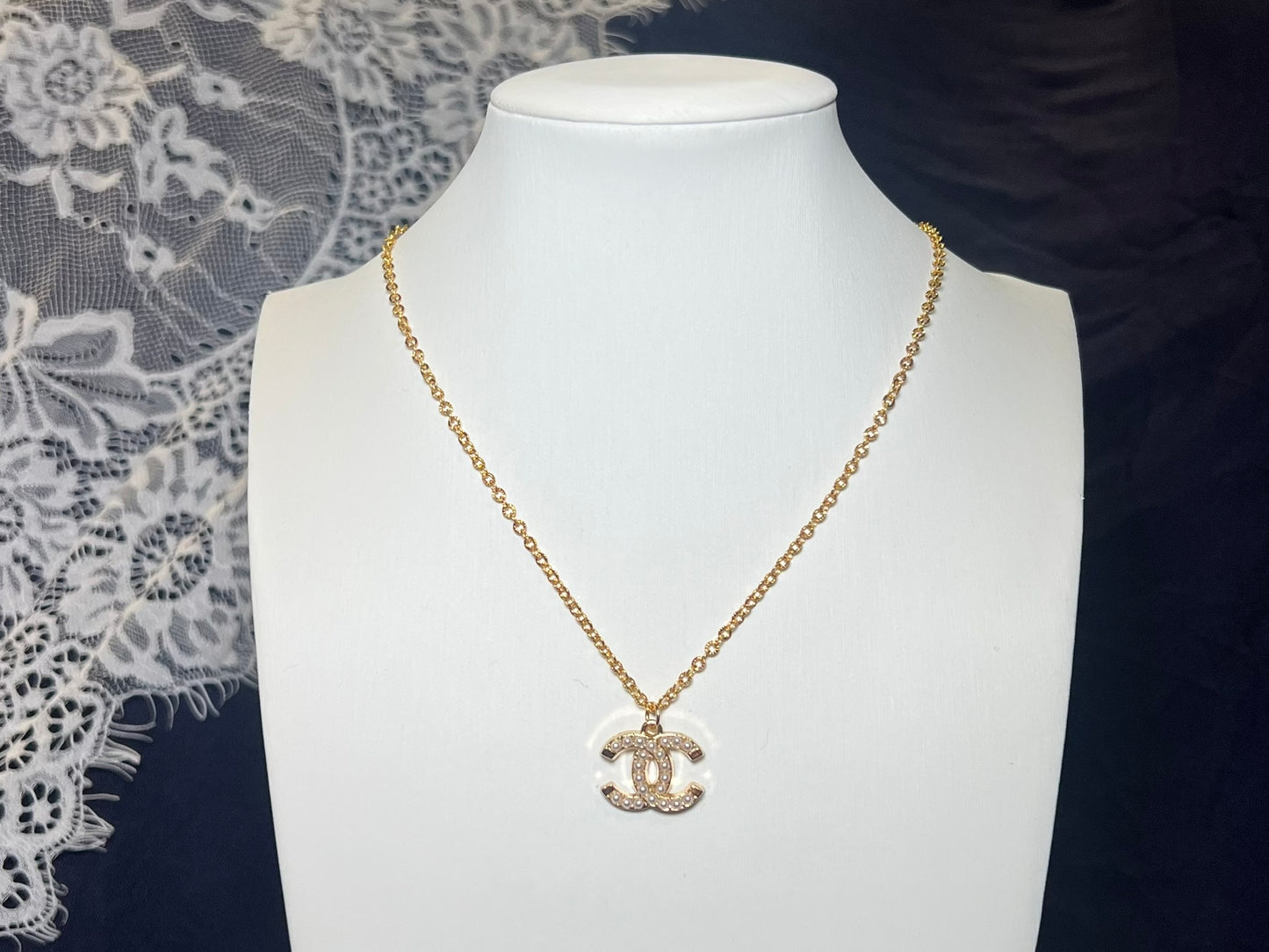 Pearl CC Necklace