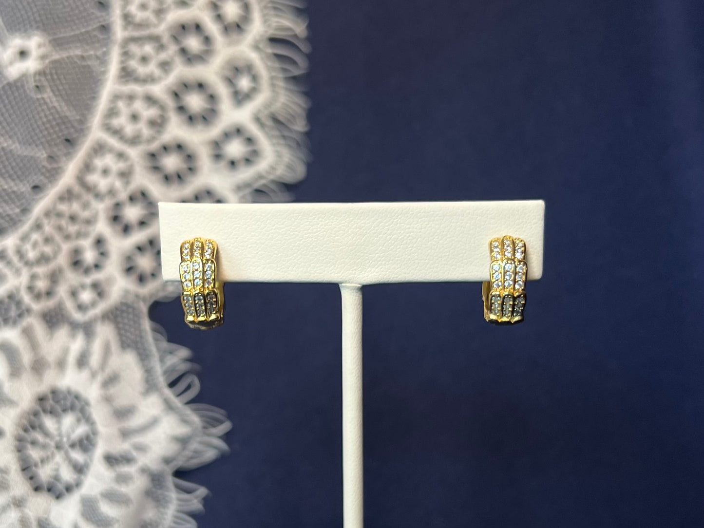 Pave Layered Hoop Earrings | Waterproof and Non-Tarnish