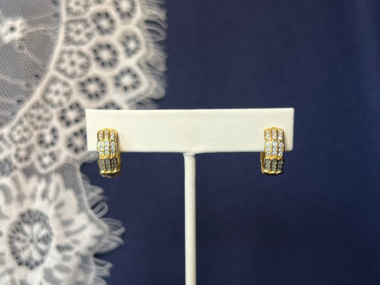 Pave Layered Hoop Earrings | Waterproof and Non-Tarnish