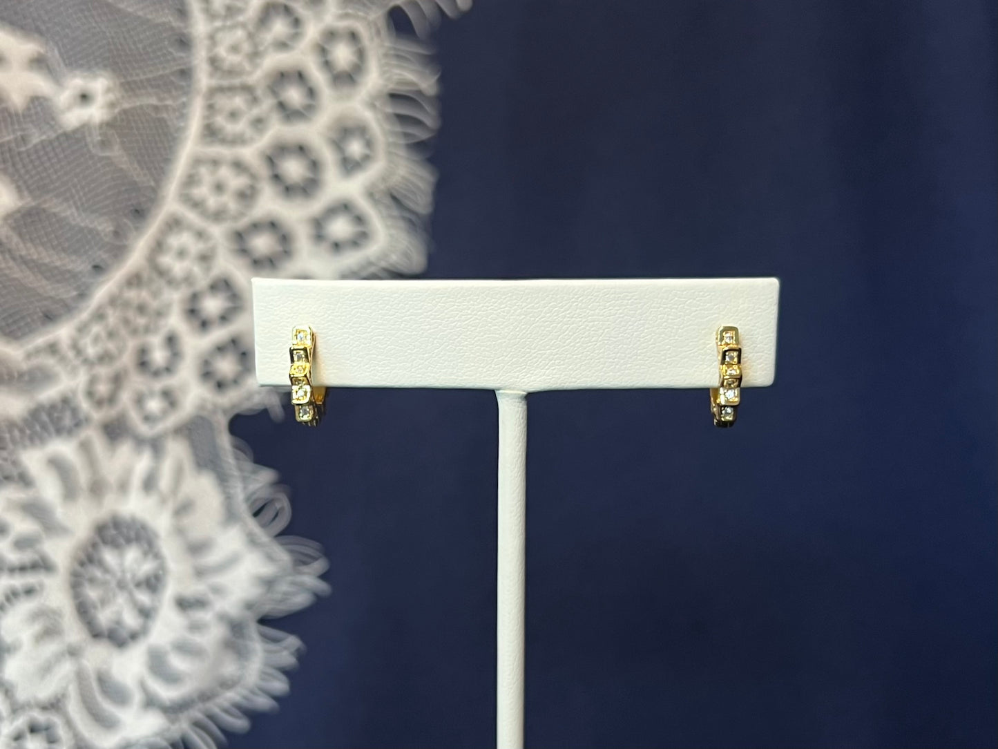 Pave Spiked Hoop Earrings | Waterproof and Non-Tarnish