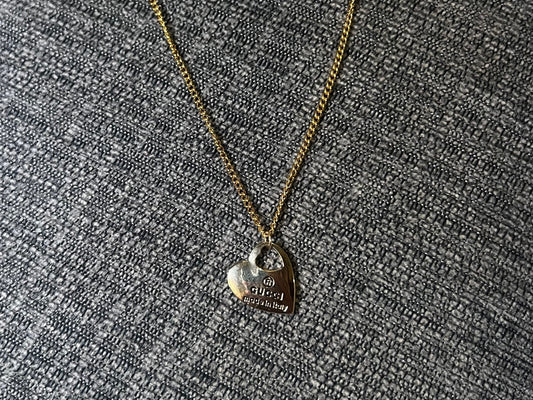 Gold Gucci Heart Necklace
