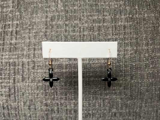 Black LV Earrings