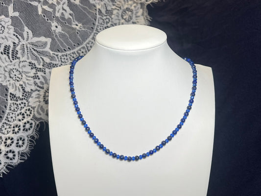 Genuine Lapis Lazuli Beaded Necklace