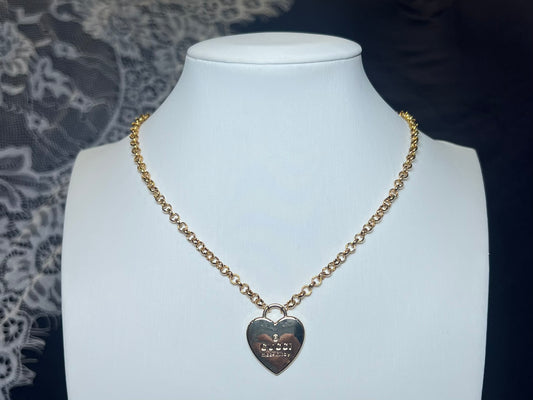 Gold Gucci Heart Necklace