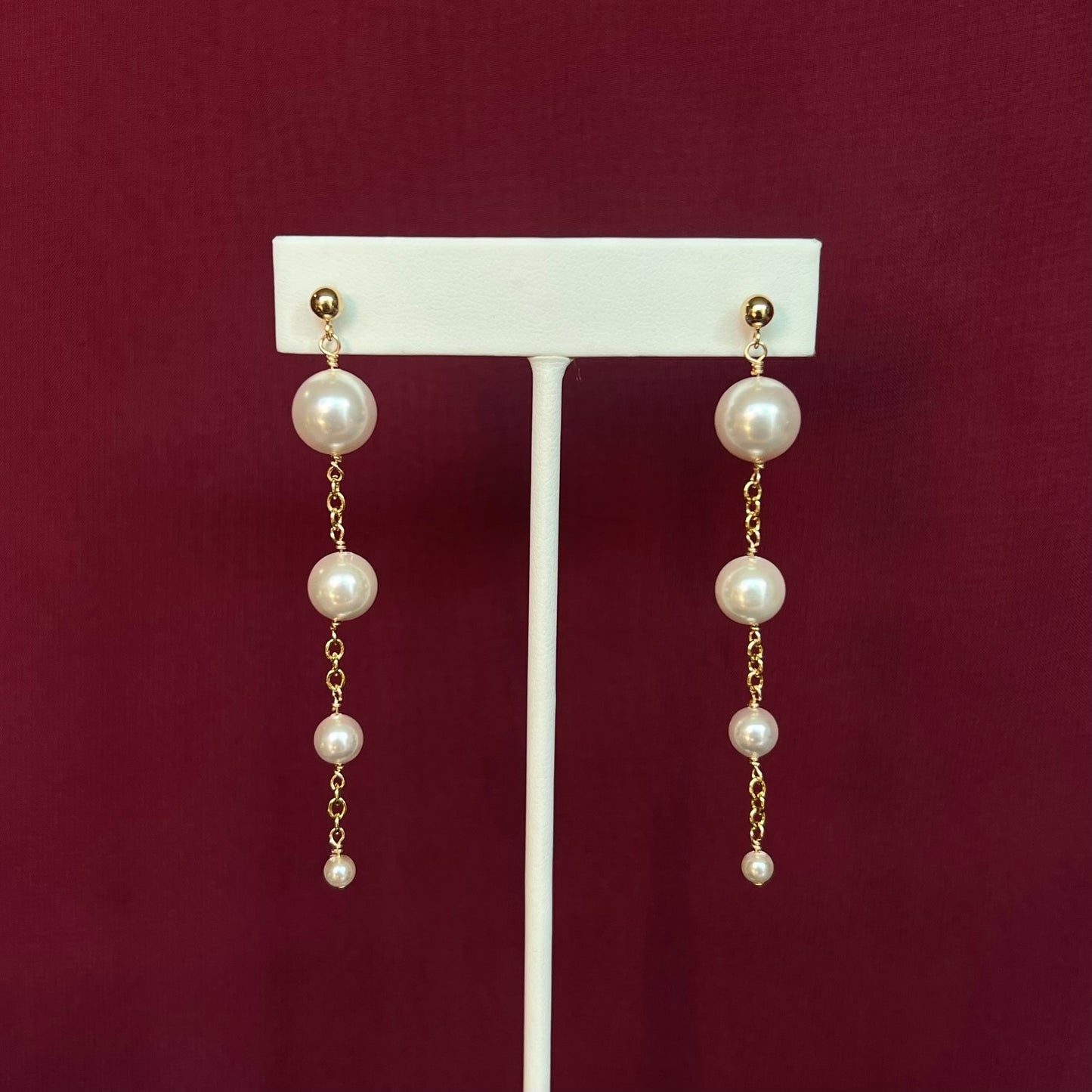 Genuine Freshwater Pearl Dangle Earrings