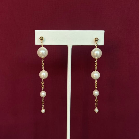 Genuine Freshwater Pearl Dangle Earrings
