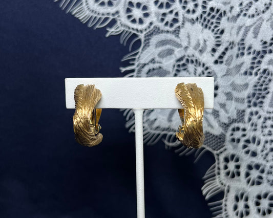 Vintage Givenchy Clip-On Hoop Earrings