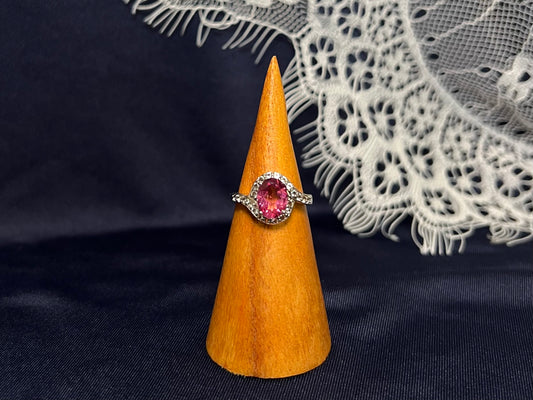 Mystic Pink Topaz Sterling Silver Ring