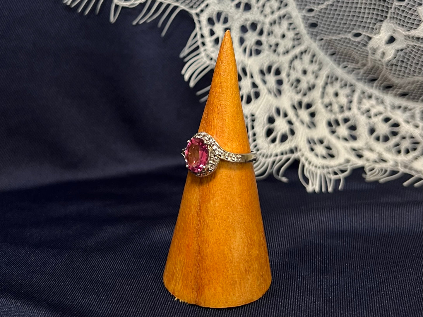 Mystic Pink Topaz Sterling Silver Ring