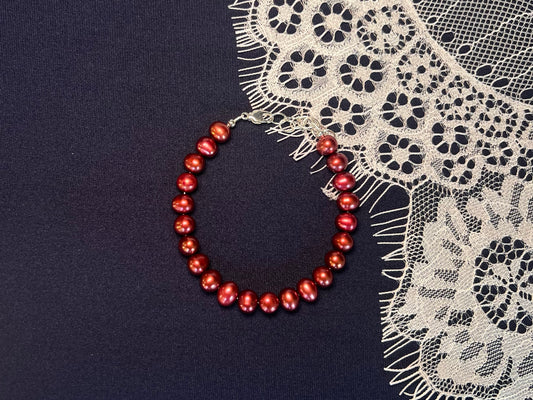 Red Pearl Bracelet