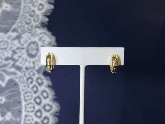 Rhinestone Star Hoop Earrings | Waterproof and Non-Tarnish