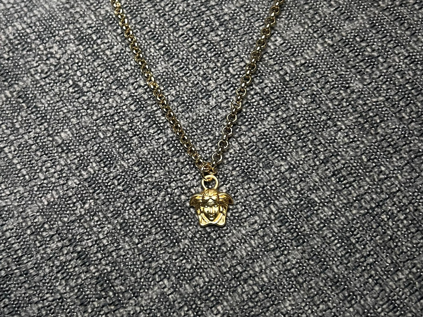Gold Versace Medusa Necklace