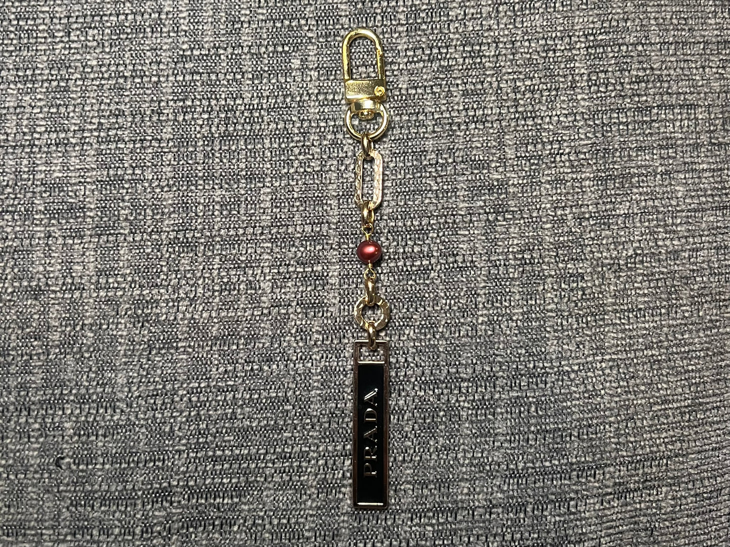 Prada Keychain with Freshwater Pearl